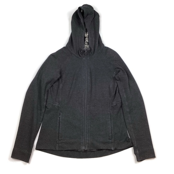 Lululemon Athletica Gray Full Zip Hoodie Jacket Size 6 - Picture 1 of 11